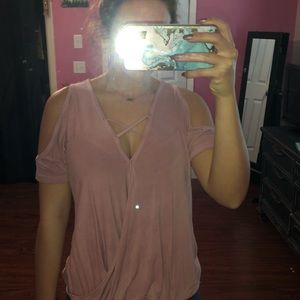 American Eagle Soft and Sexy off the shoulder top